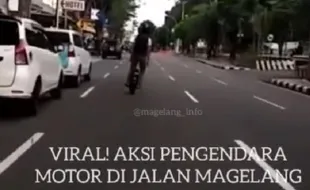 Viral Aksi Pemotor Roda Satu Bahayakan Pengguna Jalan di Magelang