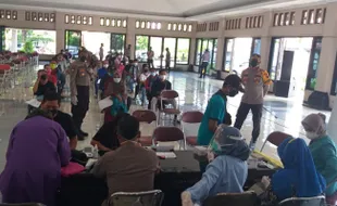 Kapolres Pantau Langsung Serbuan Vaksinasi Covid-19 di Klaten