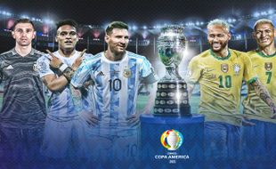 Dukung Siapa? Ini Prediksi Skor Final Copa America 2021 Argentina Vs Brasil