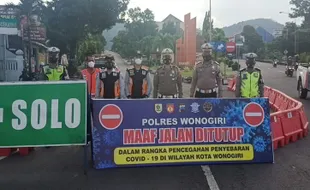 Tambah Lagi, Ini Ruas Jalan di Wonogiri yang Ditutup Selama PPKM Darurat