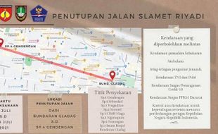 Berlanjut, Jl Slamet Riyadi Solo Ditutup Sampai 20 Juli 2021!