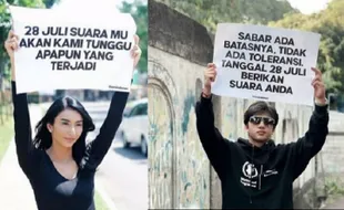 Sejumlah Artis Indonesia Turun Ke Jalan Bawa Poster Tentang 28 Juli 2021, Ada Apa?