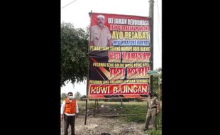 Sepak Terjang Kades Jenar Sragen Yang Tak Percaya Covid-19: Pasang Baliho Hingga Bebaskan Hajatan