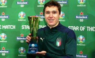 Federico Chiesa Star of The Match Italia Vs Spanyol