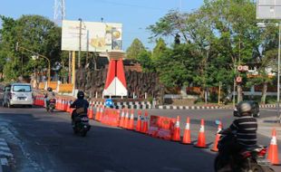 Jalan Raden Mas Said Simpang Tiga Klampisan Wonogiri Ditutup Lagi Saat Malam Hari