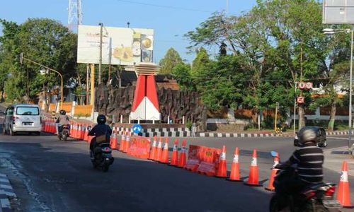 Jalan Raden Mas Said Simpang Tiga Klampisan Wonogiri Ditutup Lagi Saat Malam Hari