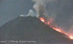 Belum Berhenti, Gunung Merapi Muntahkan Awan Panas Guguran Sejauh 2,5 KM