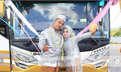 Nikah Ala PPKM Darurat, Pengantin Boyolali Ini Ijab Kabul di Bus dan Muter Tol Solo - Bawen