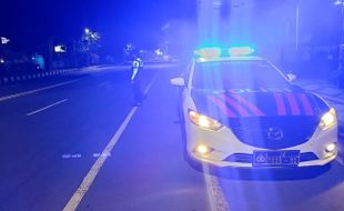 Penampakan Jalan Lawu Karanganyar yang Sepi saat Penyekatan PPKM Darurat