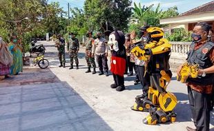 Demi Imunitas Anak Isoman di Sukoharjo, Transformer Datang Menghibur