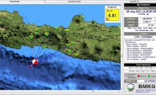 Warga Pangandaran Berhamburan Saat Gempa Bumi di Cilacap