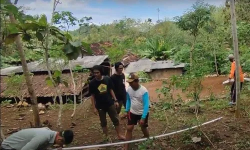 Mapala ITNY Sukses Pasang Pipa Air Bersih di Desa Gendayakan Wonogiri