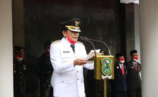 Dihadiri 50 Peserta, Bupati Banjarnegara Jadi Inspektur Upacara Bendera Peringati HUT ke-76 RI