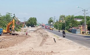 Tanah Kas Desa Krikilan Masaran Terpangkas Pelebaran Jalan Solo-Sragen