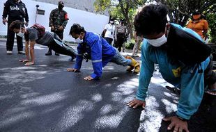 Sidak Masker di Bali, Warga Yang Terjaring Didenda Rp100.000