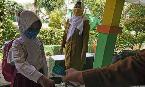 Siswa Copot Masker, Sekolah di Gunungkidul Kena Tegur