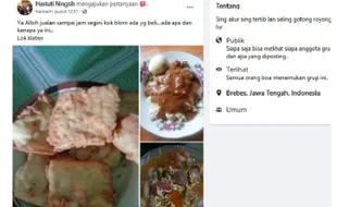 Bakul Gorengan di Klaten Curhat Sepi di Facebook, Hasilnya Luar Biasa!