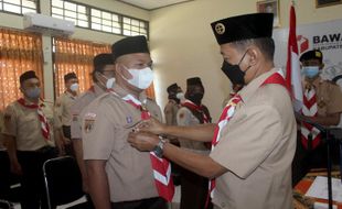 Pramuka Sragen Bentuk Saka Adhyasta Pemilu, Ini Tugas-Tugasnya