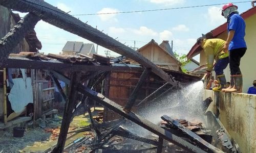 Lupa Mematikan Kompor, Kios di Pasar Gatak Grobogan Ludes Terbakar