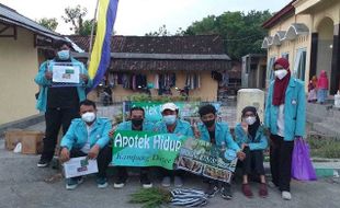 Taman Apotik Hidup, Cara KKN UNS Tim 349 Ajak Warga Banaran Sragen Hidup Sehat