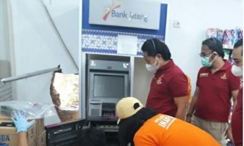 Mesin ATM Bank Jateng di Kota Semarang Dibobol, Rp849 juta Raib