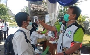 Cegah Penularan Covid-19, Parkir Peserta SKD CASN Madiun Dibagi