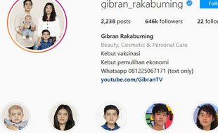 Akun Terverifikasi Instagram, Baru Punya Gibran di Antara Kepala Daerah Soloraya