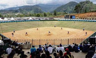 Pertandingan PON XX Papua: Tim Softball Putra Lampung Tundukkan Sulawesi Tenggara