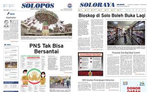 Solopos Hari Ini: PNS Tak Bisa Bersantai, Bioskop Solo Boleh Buka Lagi