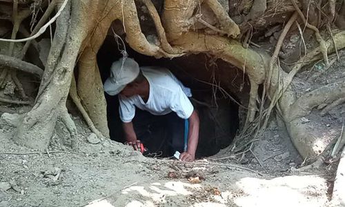 Di Gua Mangkubumi Sragen Dulunya Ada Relief Wayang, Tempat Bertapa