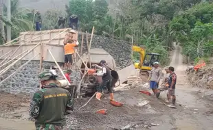 Jembatan Dibangun di Lemahbang Wonogiri Agar Pelajar Mudah ke Sekolah