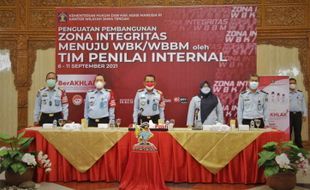 Kemenkumham Jateng Terima Penguatan WBK/WBBM dari Tim Penilai Internal