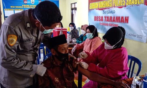 Capaian Vaksinasi Covid-19 di Sragen 83 Persen dari Target