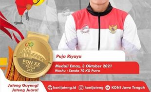 Atlet Wushu dan Muaythai Asal Grobogan Raih Emas di PON Papua