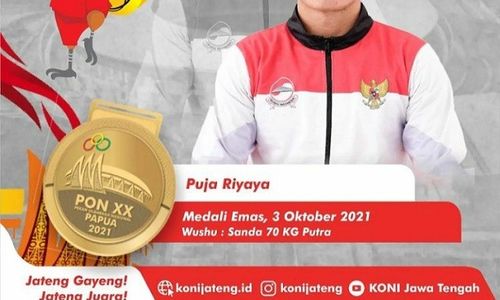 Atlet Wushu dan Muaythai Asal Grobogan Raih Emas di PON Papua