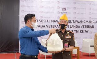 HUT TNI, Nava Hotel Berbagi Dengan Veteran dan Janda Veteran