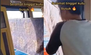 Dikecam Netizen, Pria Buang Kasur Bekas ke Laut Sambil Tertawa Viral