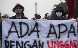 Aksi Mahasiswa Menuntut Penuntasan Polemik Perunggasan Nasional