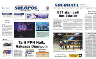 Solopos Hari Ini: Tarif PPN Naik, BST Akan Jadi Bus Sekolah