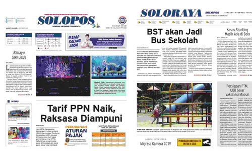 Solopos Hari Ini: Tarif PPN Naik, BST Akan Jadi Bus Sekolah