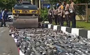 Brang-Brong Naik Motor di Sukoharjo, Siap-Siap Kenalpot Dimusnahkan