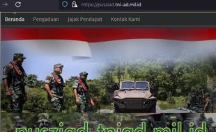 Situs TNI Dikabarkan Diretas, Kadispenad: Situs Resmi Aman!