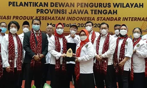 Dilantik, Asproksi Jateng Komitmen Pasarkan Produk Kesehatan Lokal