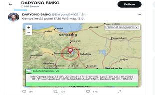 Aktivitas Gunung Berapi Jadi Pemicu Rentetan Gempa Salatiga-Ambarawa?