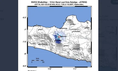 Gempa Guncang Salatiga, Diduga Dipicu Sesar Merbabu, Merapi, & Telomoyo