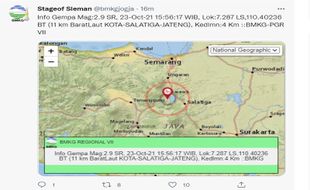 Tak Hanya di Salatiga, Gempa Juga Guncang Semarang & Temanggung