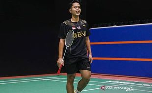 Duh! Ginting Tersingkir di Babak Pertama Indonesia Open 2021