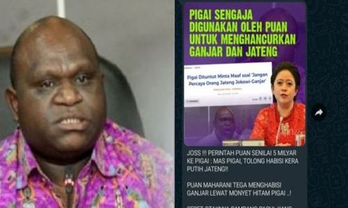 Beredar Chat WA Puan Perintahkan Natalius Pigai Habisi Ganjar