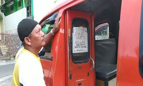 Sopir Angkot di Semarang Gratiskan Penumpang, Alasannya Bikin Mewek