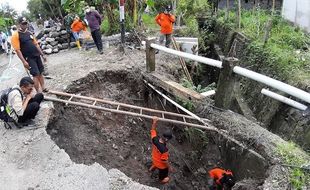 Perbaikan Kerusakan Longsor di Bantul Mencapai Ratusan Juta